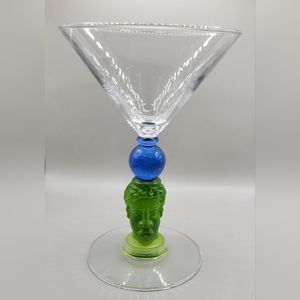 Richard Jolley Stemmed Tiki Gin Martini Glass Bombay